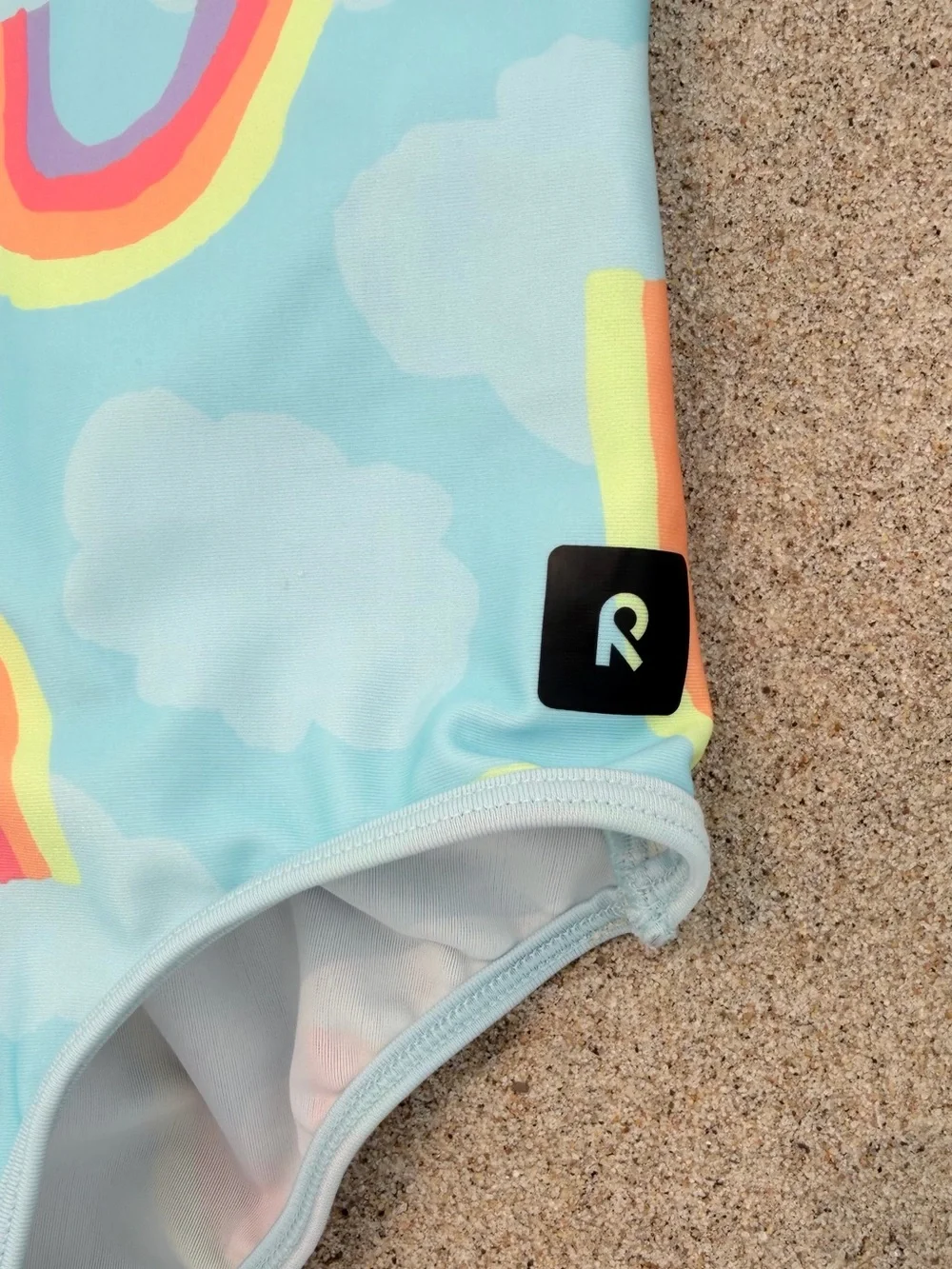 Reima Girl’s Blue Rainbow Cloud Girls' One-Piece Swimsuit